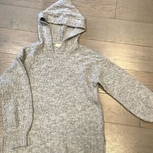 Cozy Gray Hooded Sweater